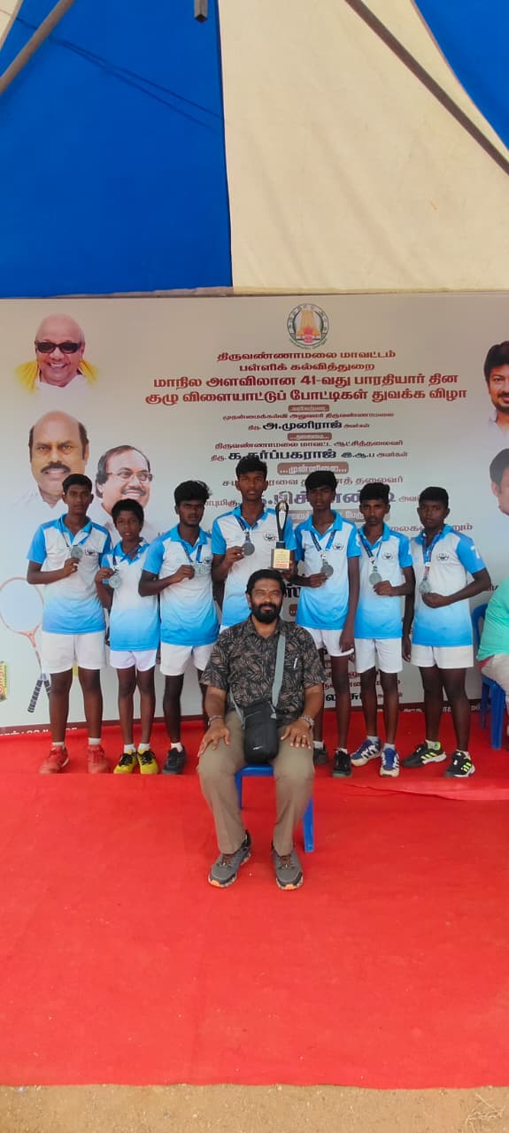 Bharathiyar Award — Team with Coach